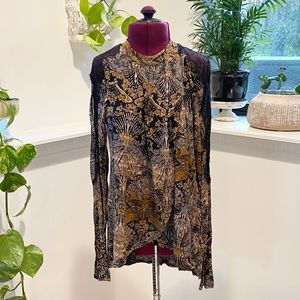 Free people long sleeve blouse
